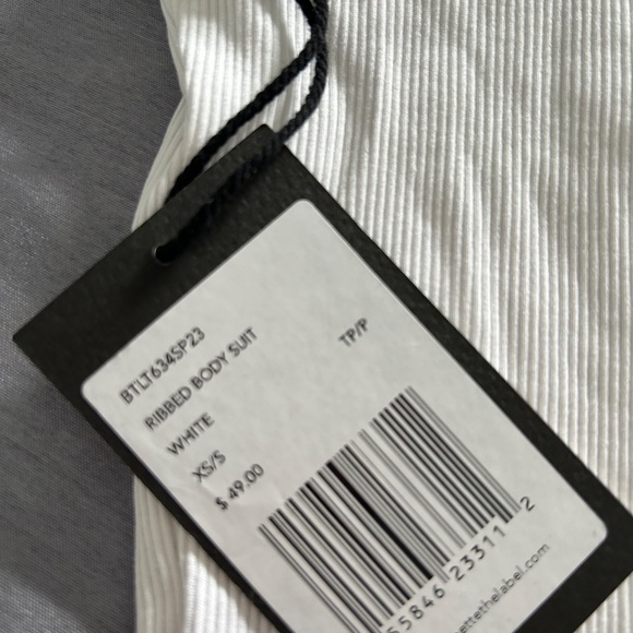 Brunette Ribbed Body Suit NWT - Picture 3 of 3